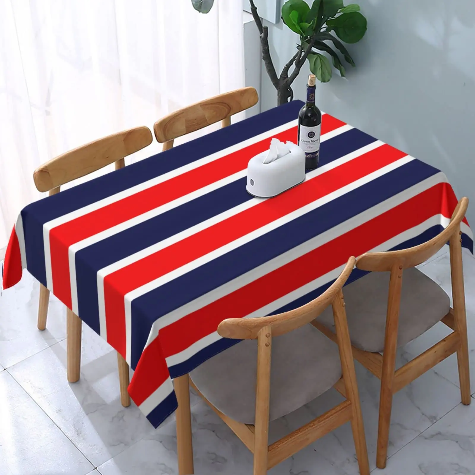 

Rectangular table waterproof table cloth Picnic table cloth 54 x 72 inch washable camping table cloth polyester