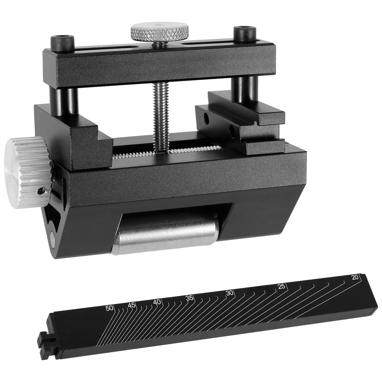 

Honing Guide Jig Adjustable Honing Sharpening Tool Fixed Angle Wear Resistant Blade Sharpening Guide with Angle Ruler for