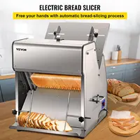 Toast Bread Slicer, 12mm Thickness Electric Bread Cutting Machine, 31PCS Commercial Bakery Bread 2