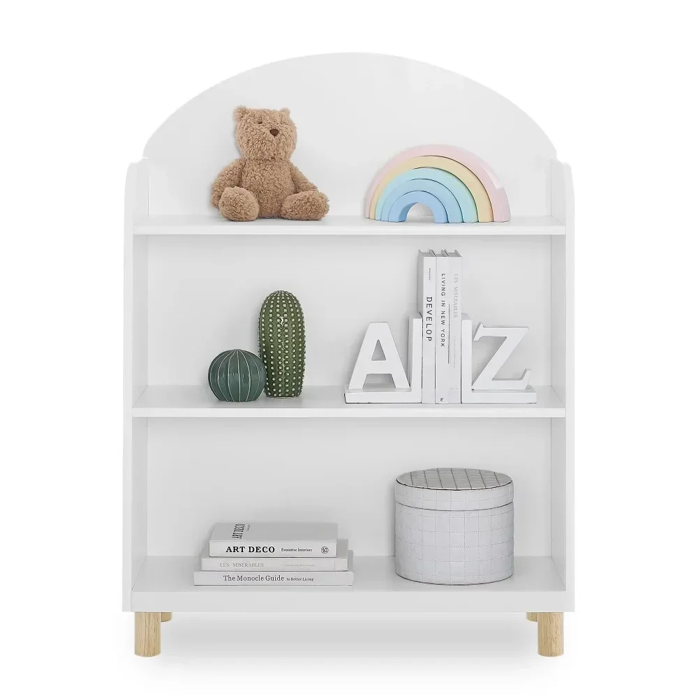 3 Reese 3-Shelf Bookcase, Ebony/Natural 4