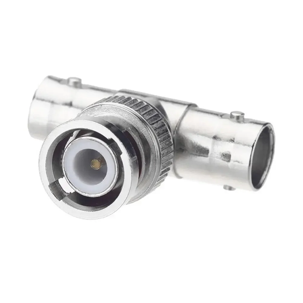 10pcs JR-B28 Right Angle tee BNC junction 2 female 1 male CCTV BNC Connector rg58 rg59 rg6 connector 6