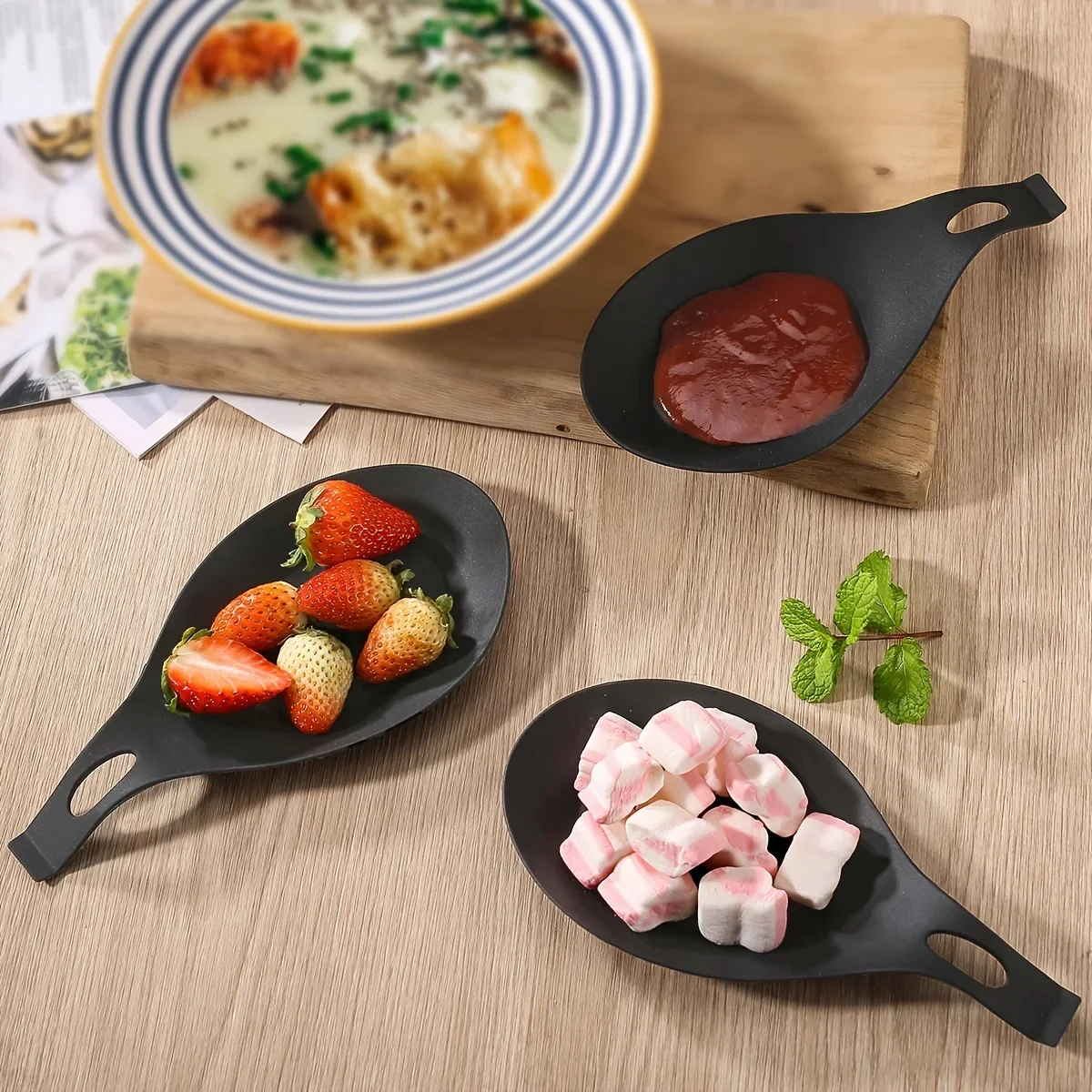 Silicone Spoon Holder Rest Spatula Holder Heat Resistant Utensil Placemat Tray Kitchen Tools Spatula Resting Kitchen Accessories