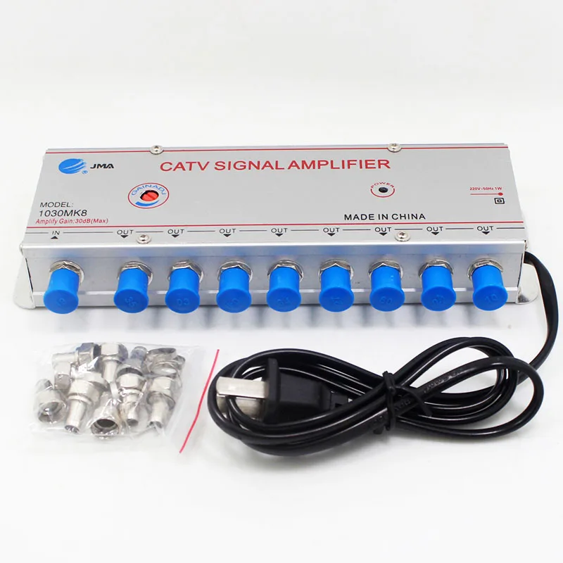 Way Catv Amplificador de Sinal Cabo Satélite tv Amplificador de Sinal Sb1030m8 Cabos de computador e conectores - Imagem 5