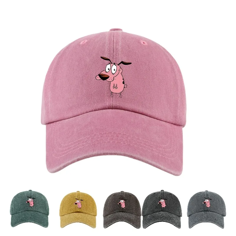 1 Stück Damen-Baseballkappe mit süßem Welpenmuster und gebogener Krempe für Outdoor-Schattenbereich, Geschenk, lässige Kopfbedeckung, verspieltes Design, verstellbar