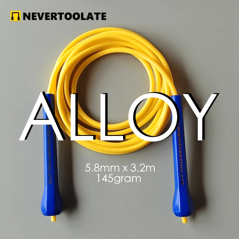 145 gram 5.8mm alloy tpu mixed pvc rope 3.5 meters in total abs handle jump skip rope fitness nevertoolate new material soft