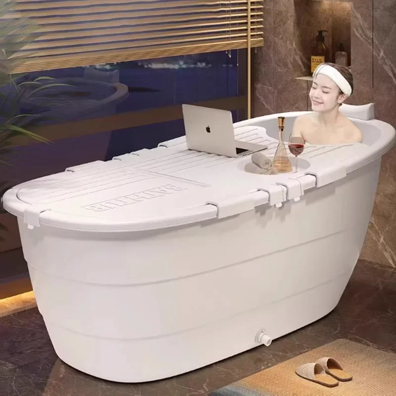 Foldable Large Bathroom Bathtubs Plastic White Strong Bucket Folding Bathtub Bath Adults Baignoire Pliable Adulltes Furniture