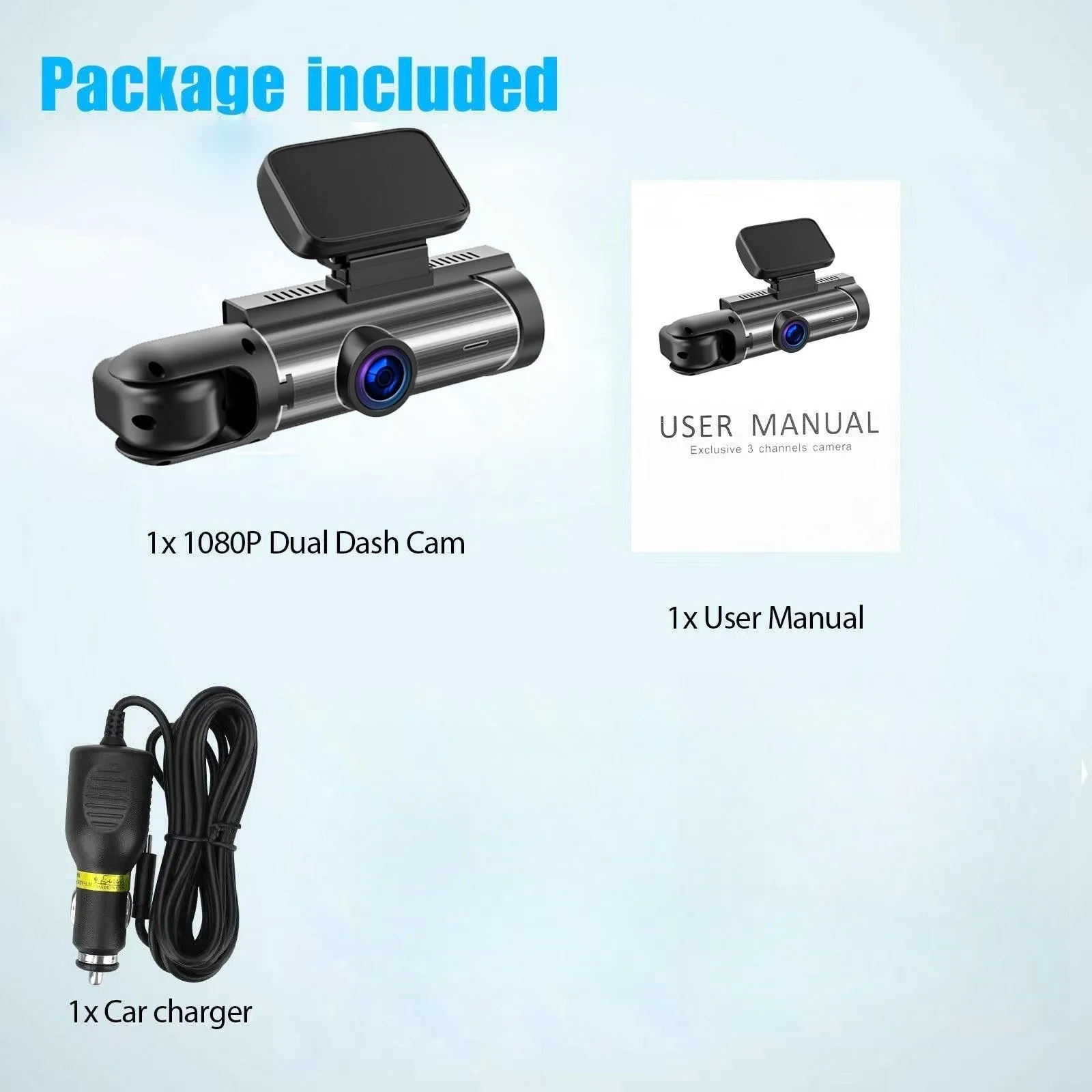 1440p hd wifi מצלמת וידאו מקליט מצלמת וידאו מקליט לילה אוטומטי ראיית wdr שליטה קולית 24 שעות חניה