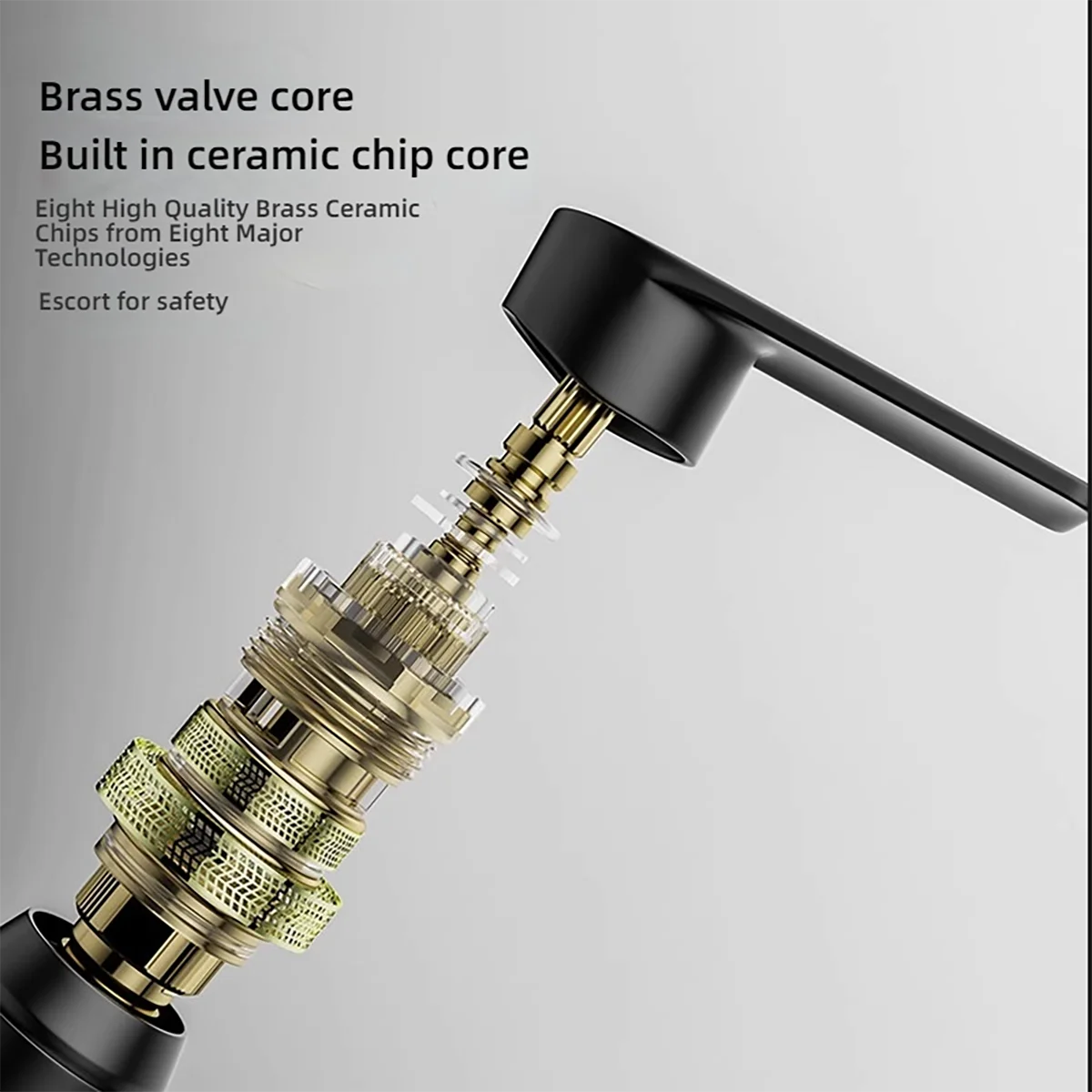 Bathroom wall mounted faucet, hot and cold wall mounted faucet, bathroom wall mounted cannon copper faucet, concealed faucet