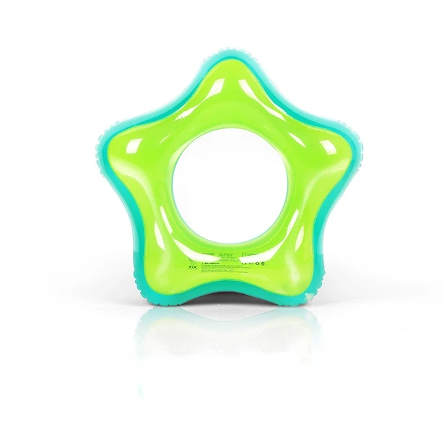 Summer Adult Double Inflatable Swimming Ring Round Star Pool Floaties Swimming Ring Large Pools Circle Water Play for Kids 3