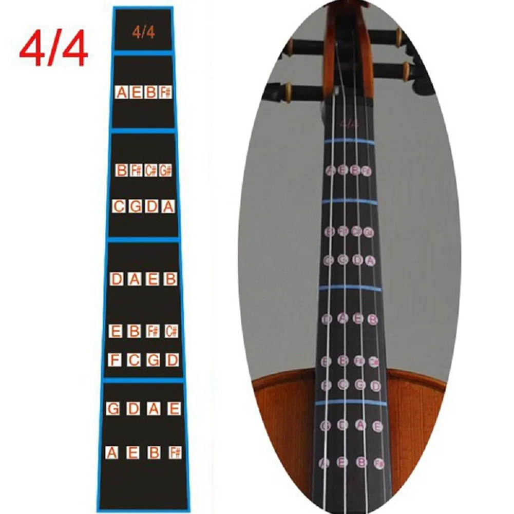 

Stickers Violin Intonation No Damage Paper Wear-resistance 4/4 3/4 1/4 1/2 1/8 Beginners Guide Fingerboard Marker