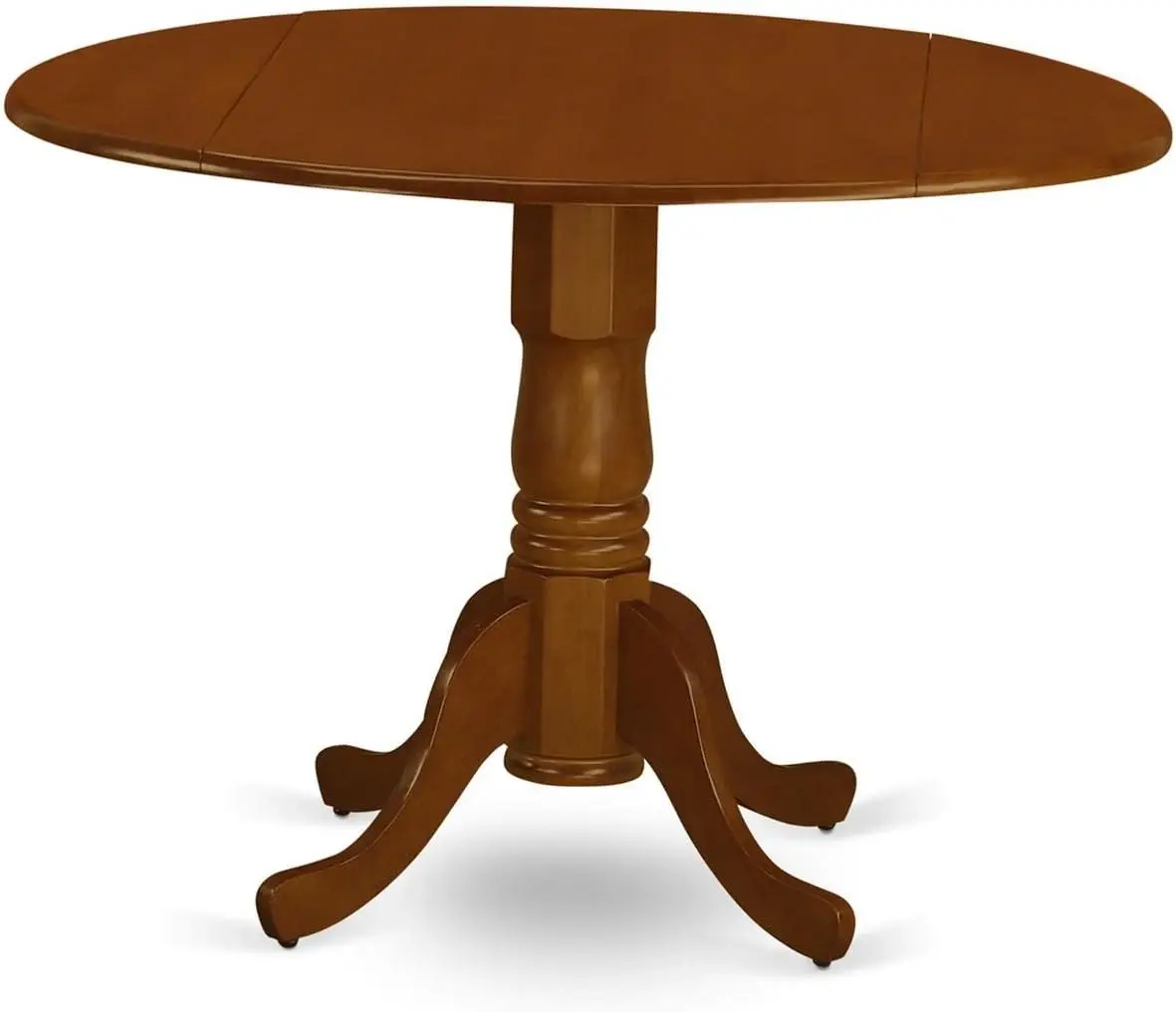 new-Piece Kitchen Table Set for Small Spaces Contains a Round Dining Table with Dropleaf and 2 Dining Room Chairs