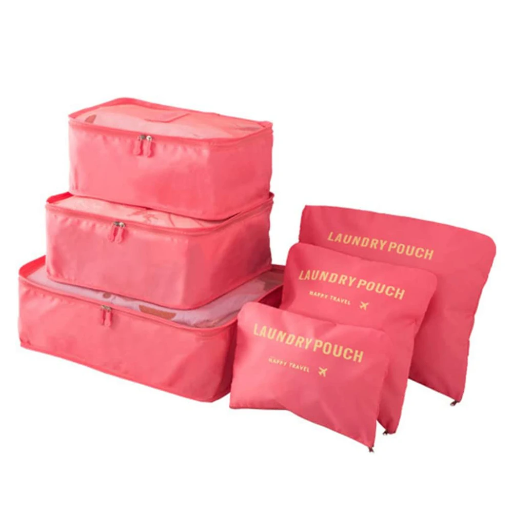 Conjunto de 4 piezas Bolsa de almacenamiento de compresión de viaje de  color sólido Conjunto de bolsas de almacenamiento de compresión portátiles  impermeables