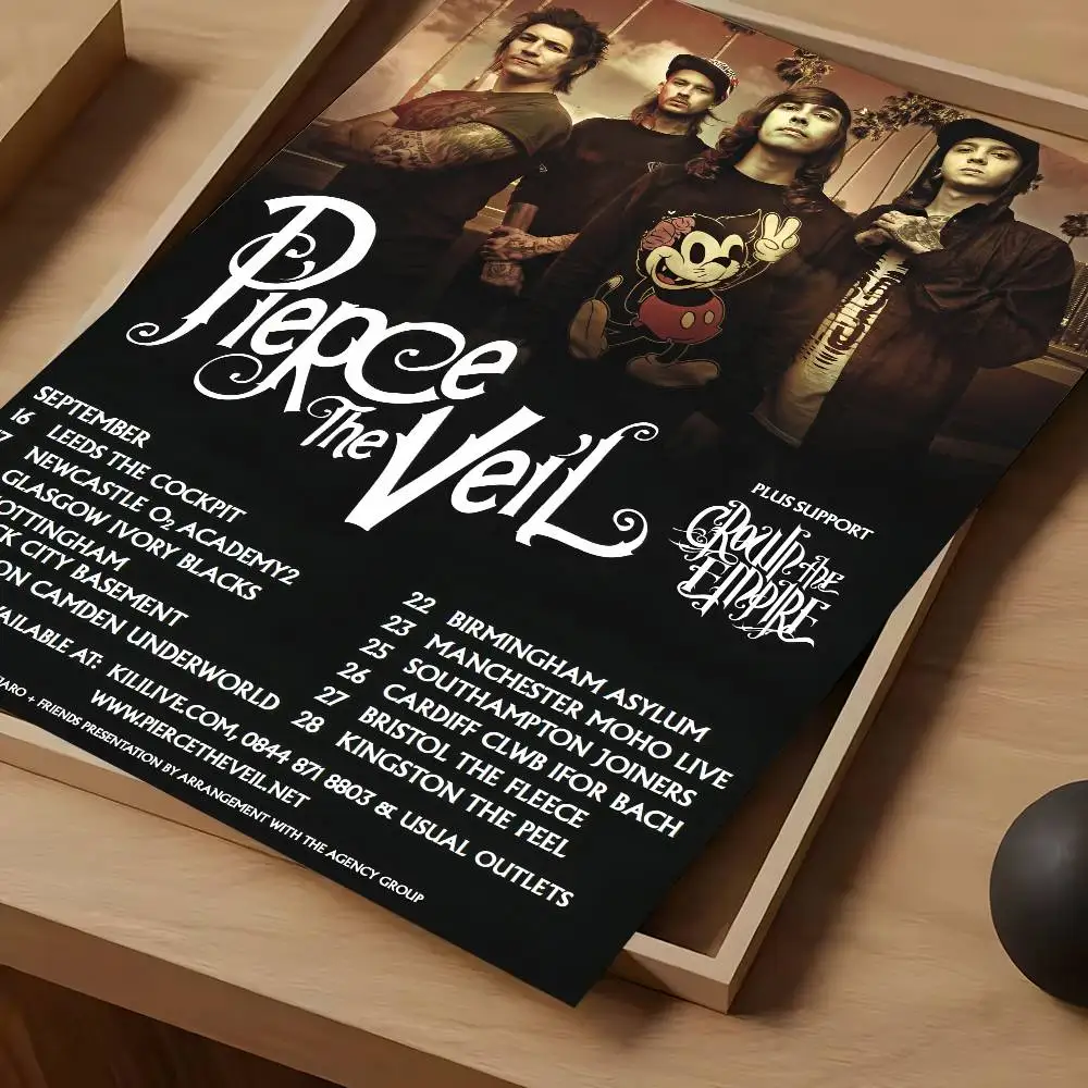 Band P-Pierce The V-Veil Poster, wasserdicht, Vintage-Filmposter, hochwertiger Wandkunstdruck für Raumdekoration, Geschenk – Detail 20