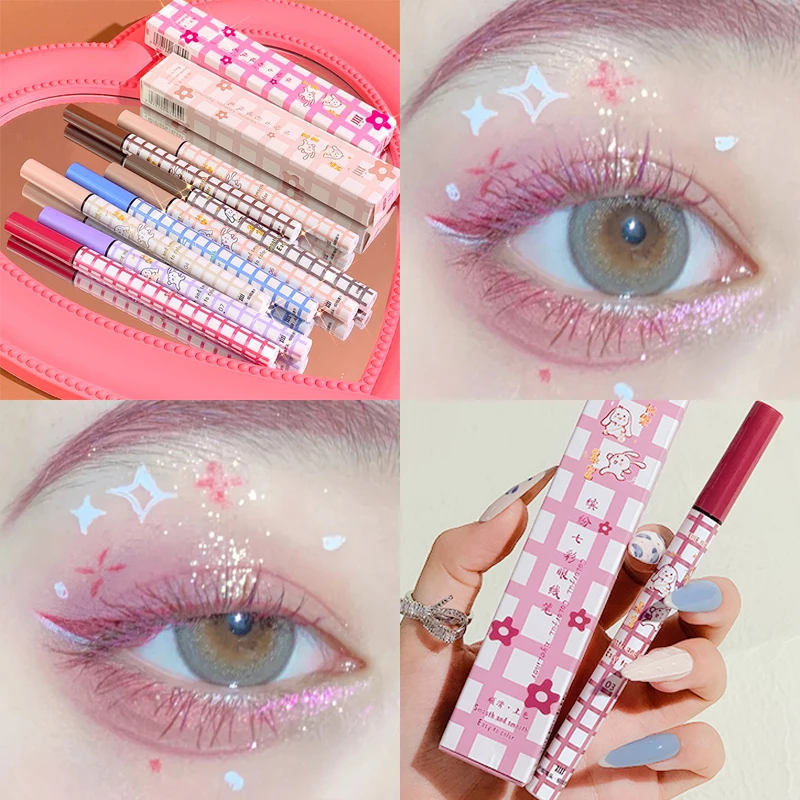 Smooth Colorful Eyeliner Pencil Matte Waterproof Not Blooming Black Eyeliner Pen Long Lasting Liquid Eye Liner Makeup Cosmetics eyeliner pencils,liquid eyeliner,eyeliner pen