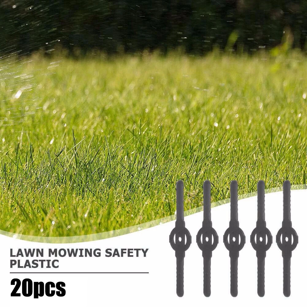 

20pcs Plastic Anti-rust Grass Trimmer Blades Replacement Garden Power Tool Accessories Grass Trimmer Replacement Parts