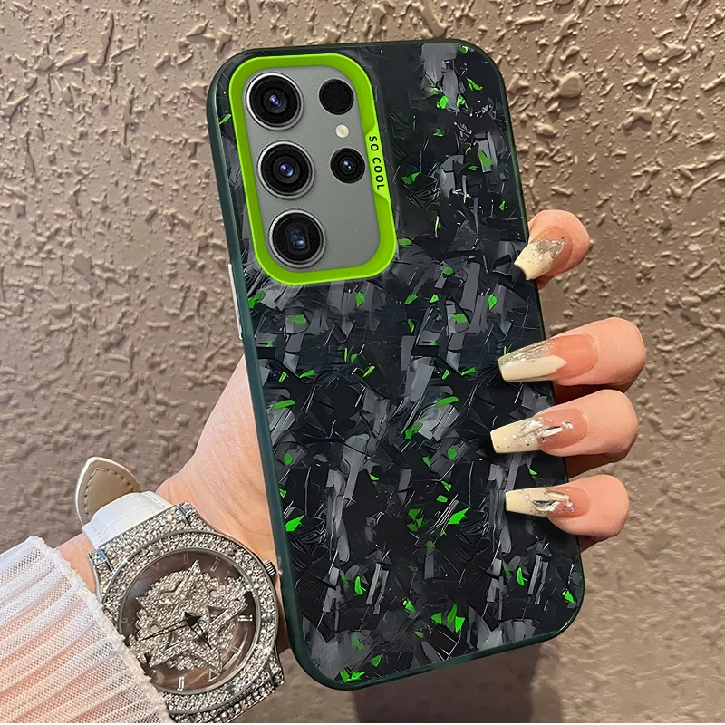 Sleek Carbon Fibre Frosted Acrylic Phone Case