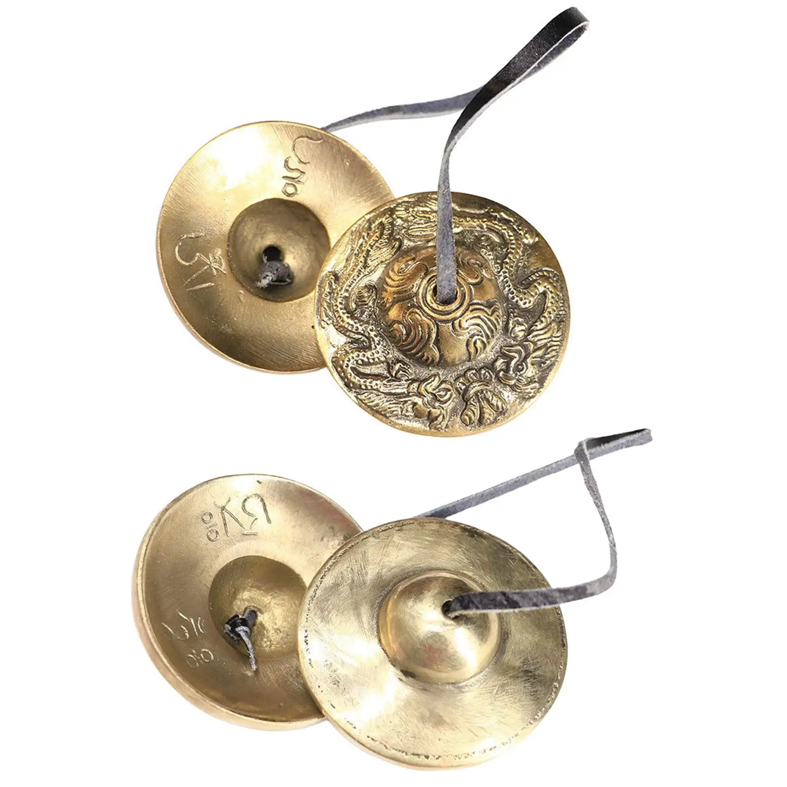 2.6in/6.5cm Handcrafted Tibetan Meditation Tingsha Cymbal Bell