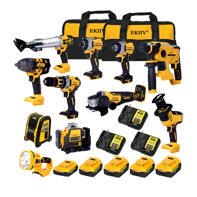 EKIIV Household Diy Cutting Electric Saw Pull Saw Manual Woodworking Tool Jig Machine Power Drill Set