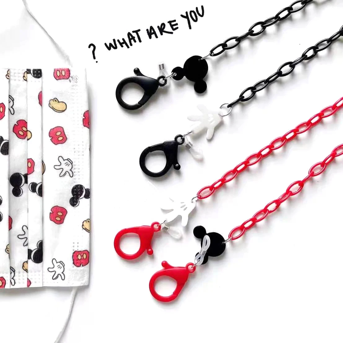 Face Mask Chain For Children Funny Cotton Glasses Lanyard Necklace Hangs Mouse Eyewear Chain Sunglasses Cord Jewelry Accessories