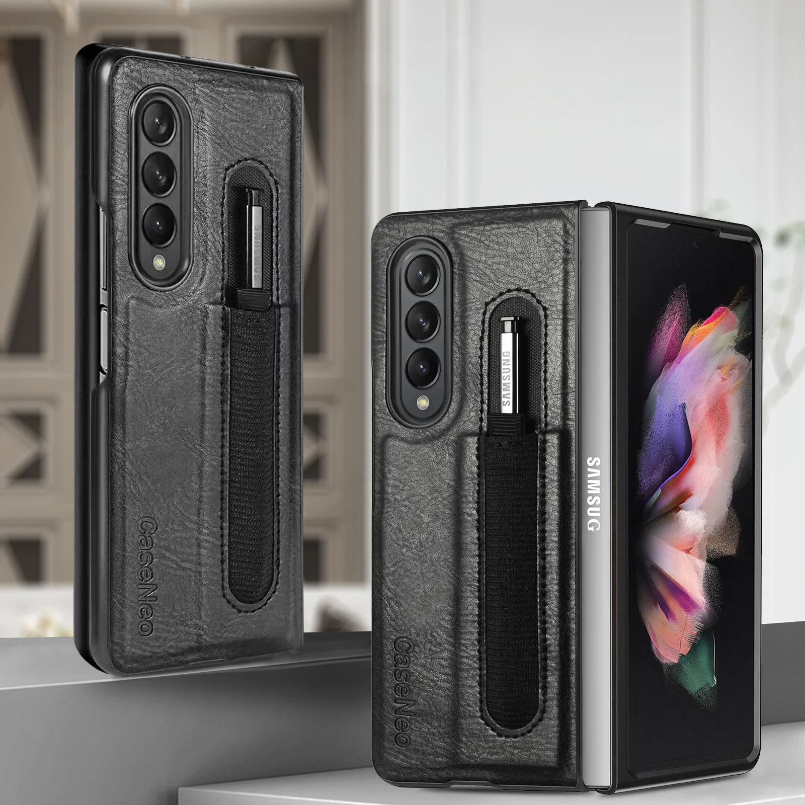 

With Spen Slot Holder Case for Samsung Galaxy Z Fold 4 Case for W23 Case for SM-F9360 Case not included SPen For SM-936U Case