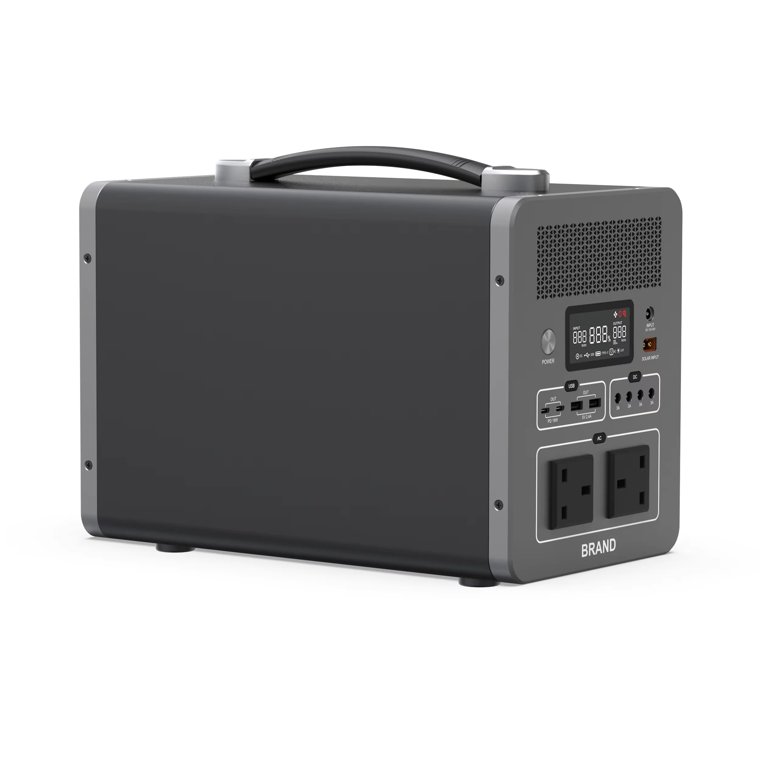 Mini Portable Power Station 500wh Lithium Battery Solar Backup Energy For Home And Outdoors Car MPPT Controller