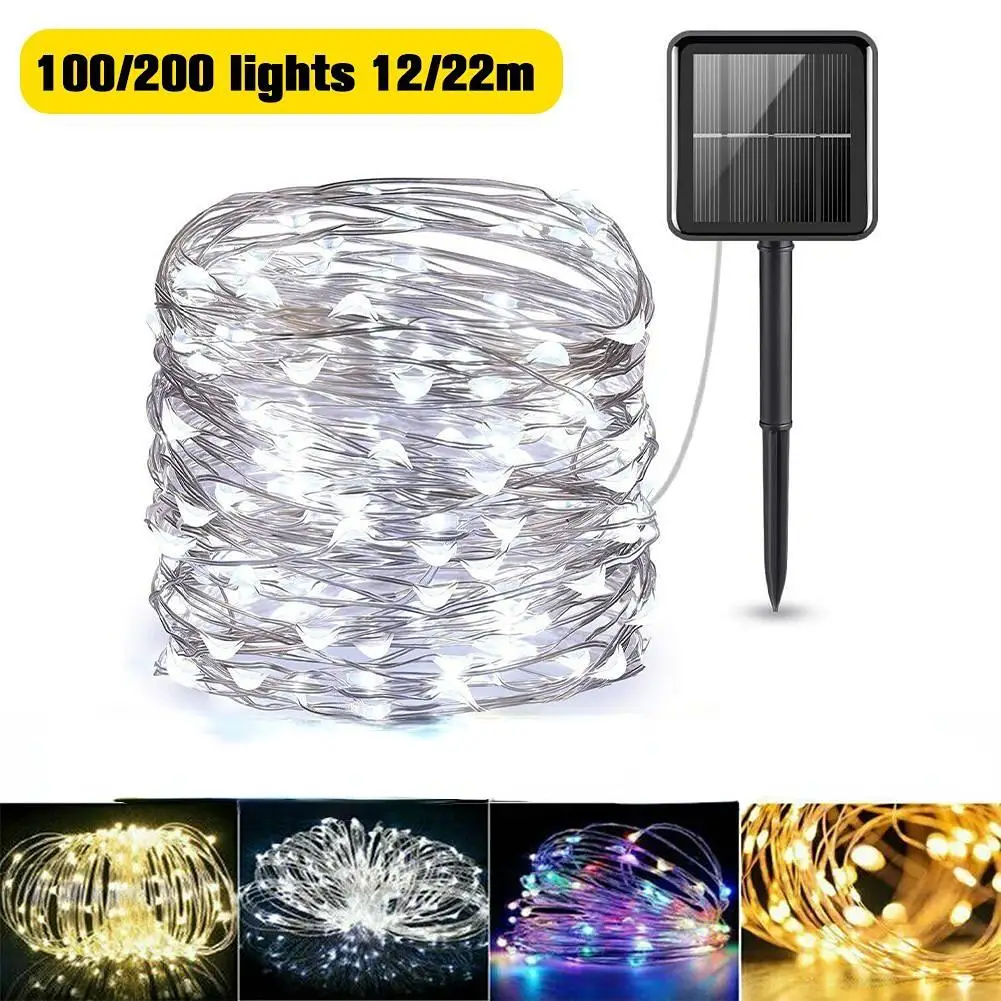 

Solar Light Outdoor Light String Waterproof Christmas Festive Decorative Lamp Garden Lawn Bars Cafes LED Color String Lights