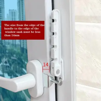 Children Window Lock Inner Window Limiter Latch Position Stopper Home Security Door Windows Sash Lock Baby Safety Protection New