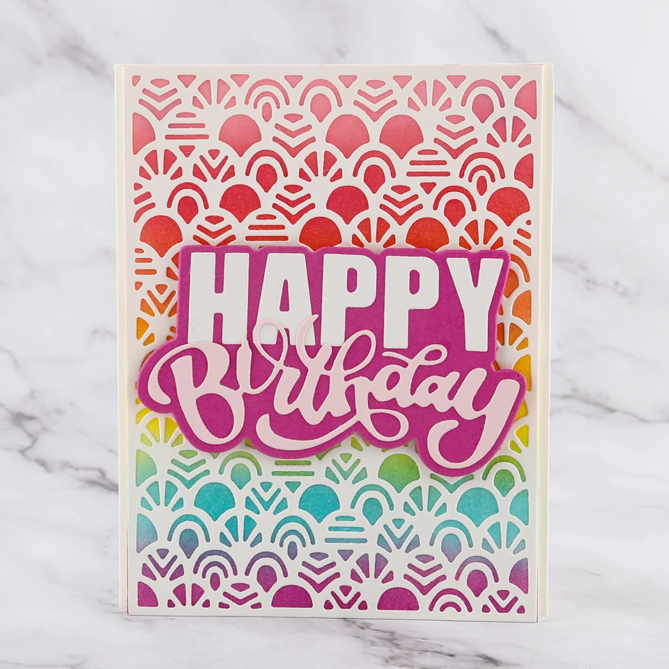 P12cheng Fustelle,Metallo Stencil,Cutting Dies,DIY Stencil Di Carta Scrapbooking In Metallo Biglietto Di Auguri (04