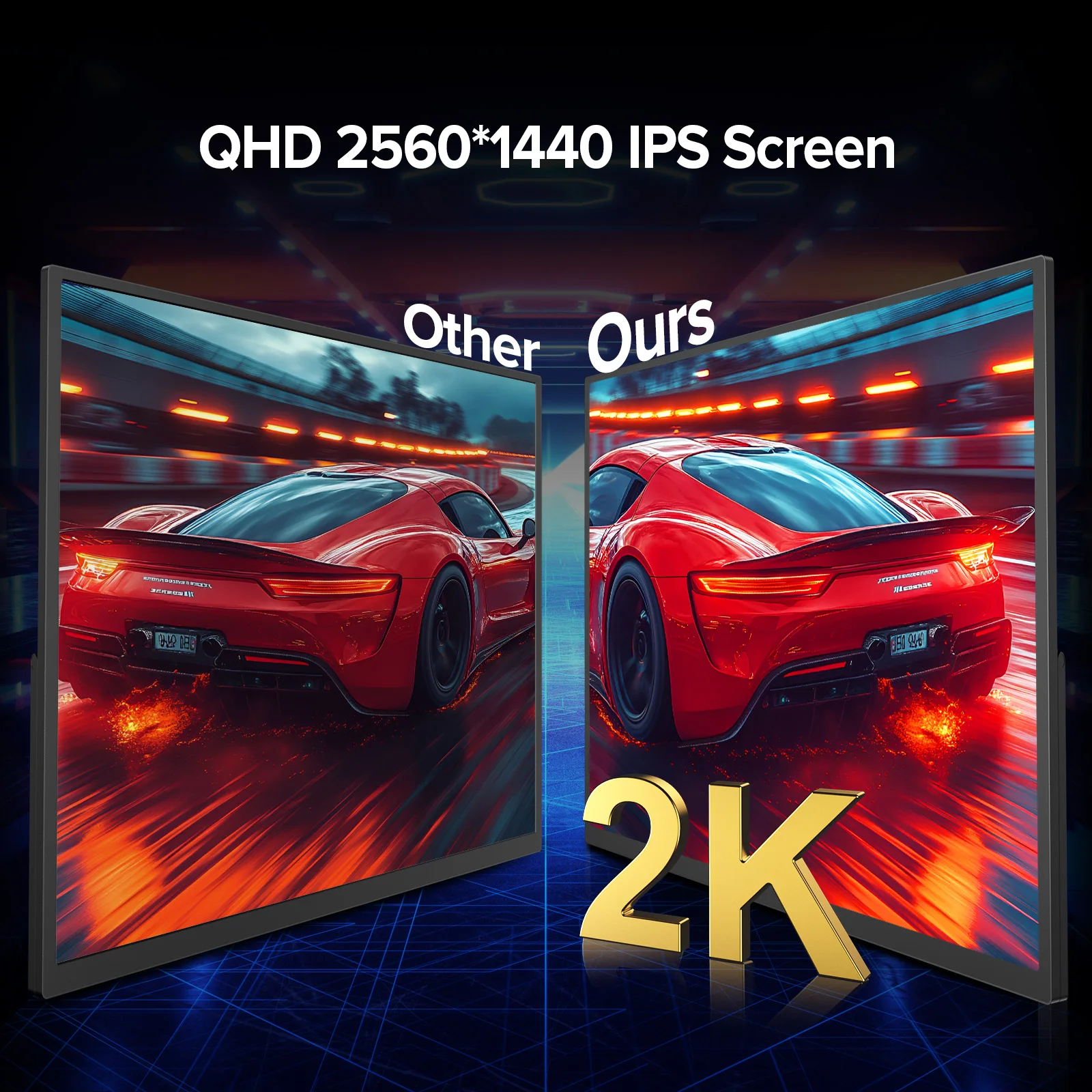 EVICIV 24.5인치 165Hz 2K 휴대용 모니터(킥스탠드 포함) VESA USB-C HDMI FreeSync IPS HDR 게이밍 디스플레이(노트북 미니 PC 데스크탑용)