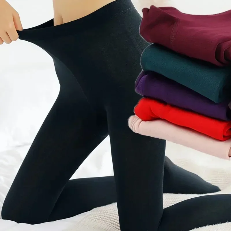 Velvet Thermal Leggings High Waist