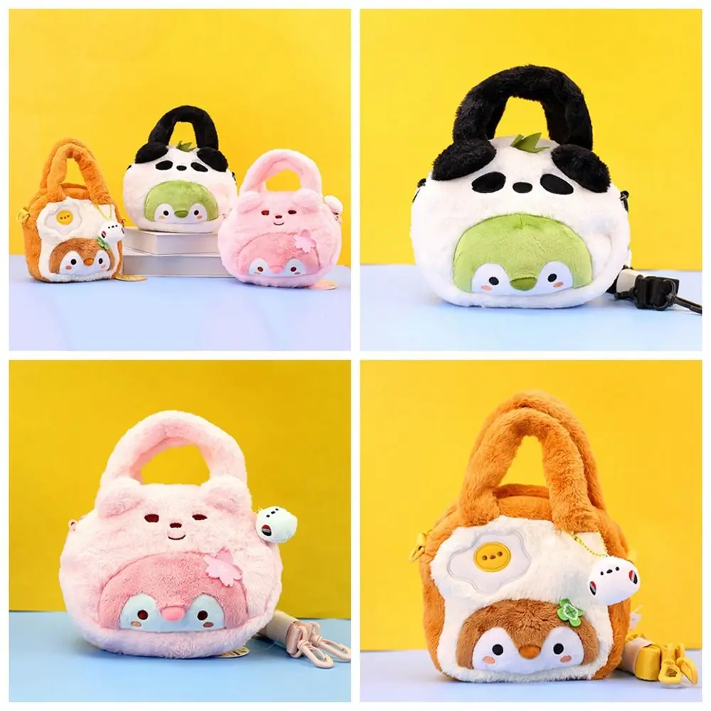 

Eggs Plush Penguin Crossbody Bag Kawaii Cartoon Animal Cartoon Shoulder Bag Large Capacity Stuffed Bag Stuffed Doll Bag Outdoor