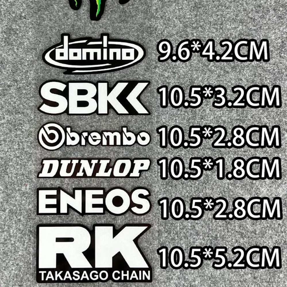 Motorcycle Stickers MotorBike Sponsor Helmet Tank Side Strips Decals Waterproof for Honda Suzuki Kawasaki Sbk Shark Yamaha Motorcycle Stickers