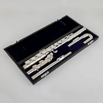 Flute PFA-201U Alto Flute G Tune 16 Closed Hole Keys Sliver Plated w/case
