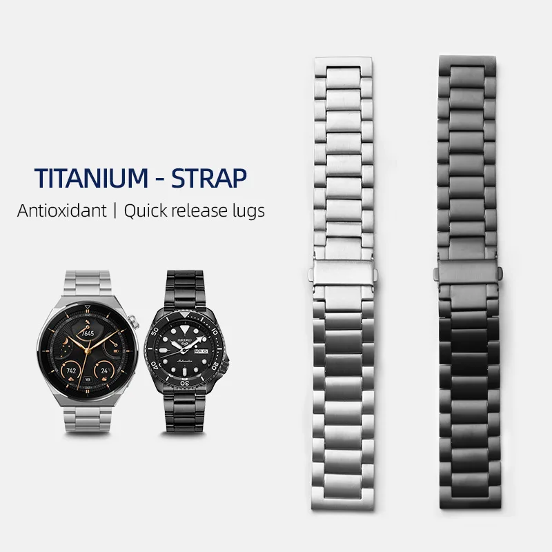 Titanium Alloy Universal Watch Strap - Sleek and Durable Bracelet