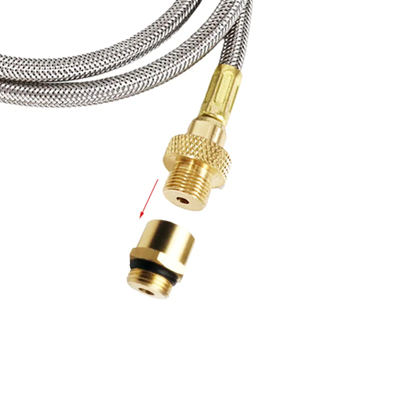 Tragbarer Outdoor-Camping-Gasadapter-Konverter-Kit Butan-Propan-Zylinder-Verbinder mit Verlängerungsrohr für Kocher Outdoor-BBQ – Detail 6