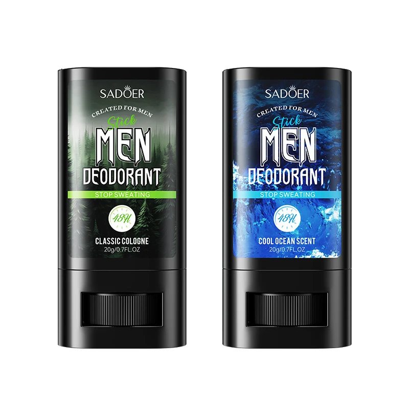 Men's Anti-Sweating Deodorizing Stick Cream for Men Fast Drying Retain Scent Refreshing Body Wrist Odor