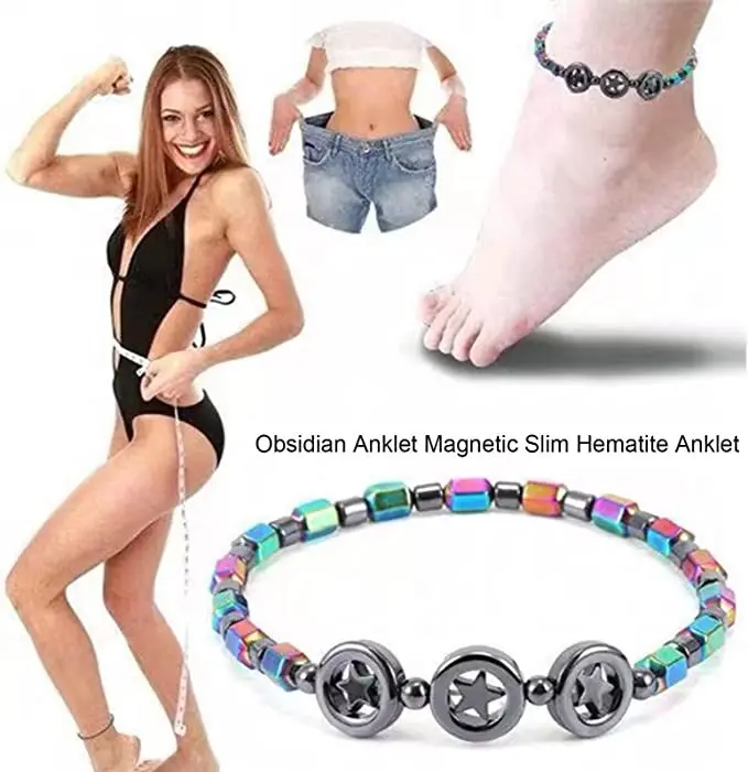 Women Men Weight Loss Magnet Anklets Colorful Stone Magnetic Therapy Bracelets Anklet Pain Relief Slimming Product Health Care 4 Women Men Weight Loss Magnet Anklets Colorful Stone Magnetic Therapy Bracelets Anklet Pain Relief Slimming Product Health Care - Image 4