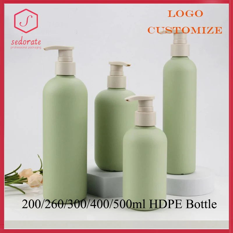 ขวดแชมพูเครื่องสำอางสำหรับเดินทางขนาด5/10/20/50ชิ้นฝาสูบขวด HDPE มล. 260มล. 300มล. 400มล. 500มล. 2801บรรจุภัณฑ์ 1