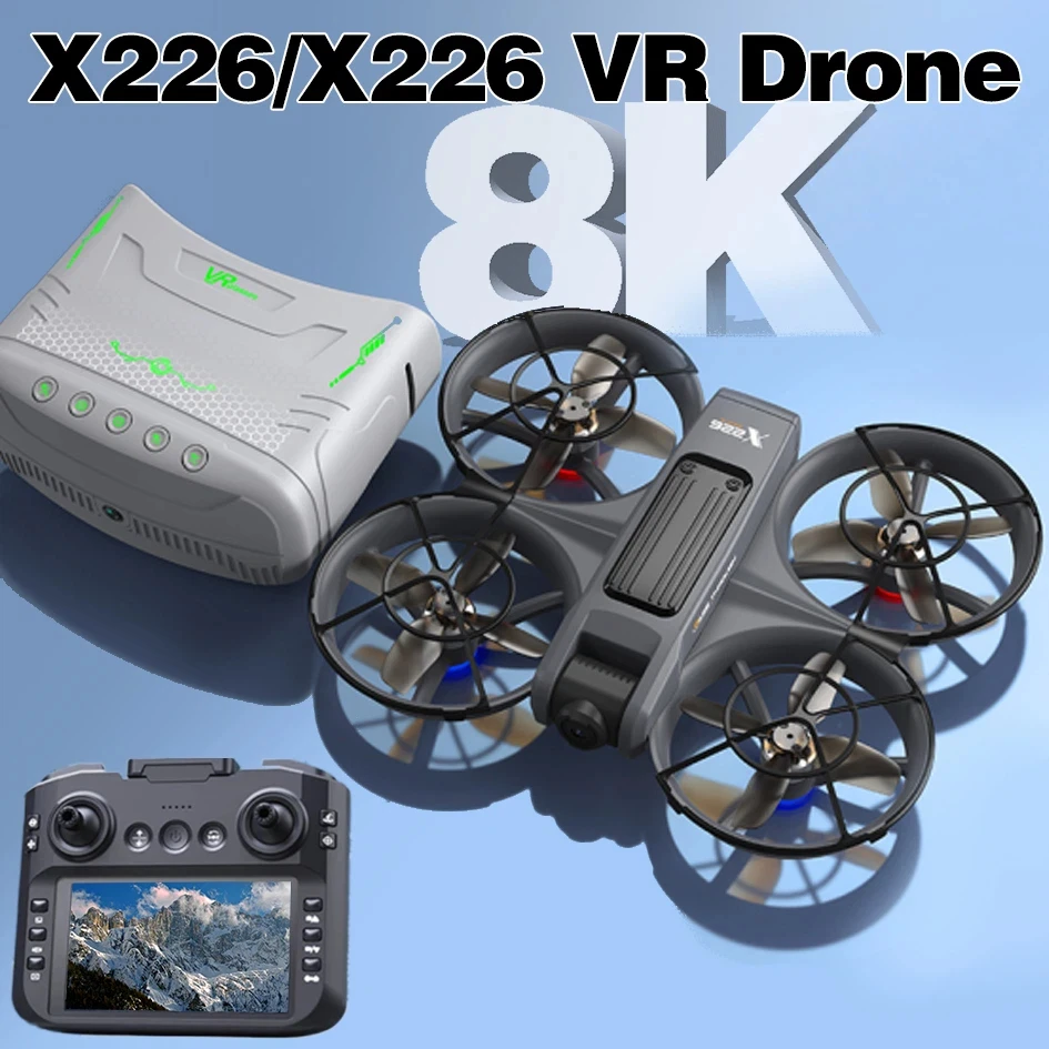 Gimbal Kamera 8K VR med 3 Batterier - 3-axlig Stabilisator