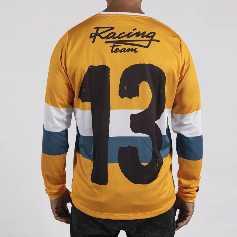 DIY Custom Jersey MTB Motorcycle Clothing Cycling Jerseys Moto Bike Motocross BMX T-Shirt Quick Drying Long Sleeve Bicycles 2