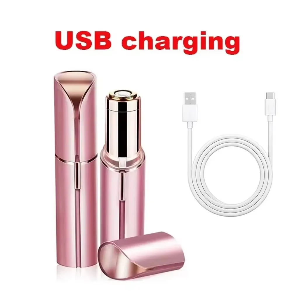 Rechargeable Eyebrow Razor And Hair Shaver With LED Light