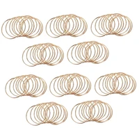 100 Pack 3 Inch Gold Dream Catcher Metal Rings Hoops Macrame Ring For Dreamcatchers And Crafts 1