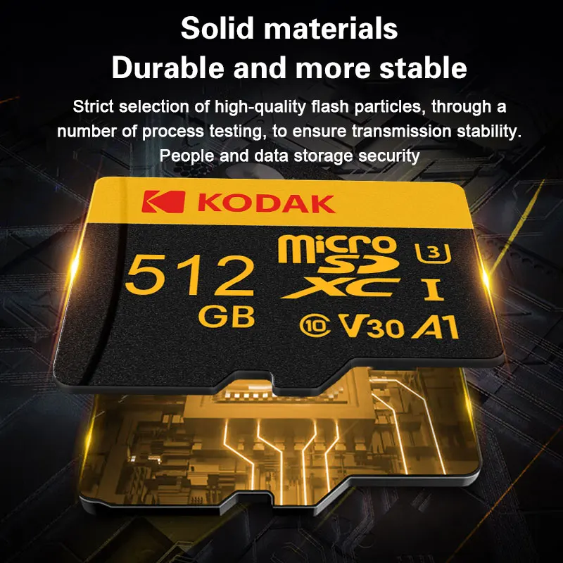 Kodak Ultra karta pamięci 512GB 256GB 128GB 64GB 32GB karta Micro SD MicroSDXC Class10 karta pamięci SD 100MB oryginalna karta TF Flash