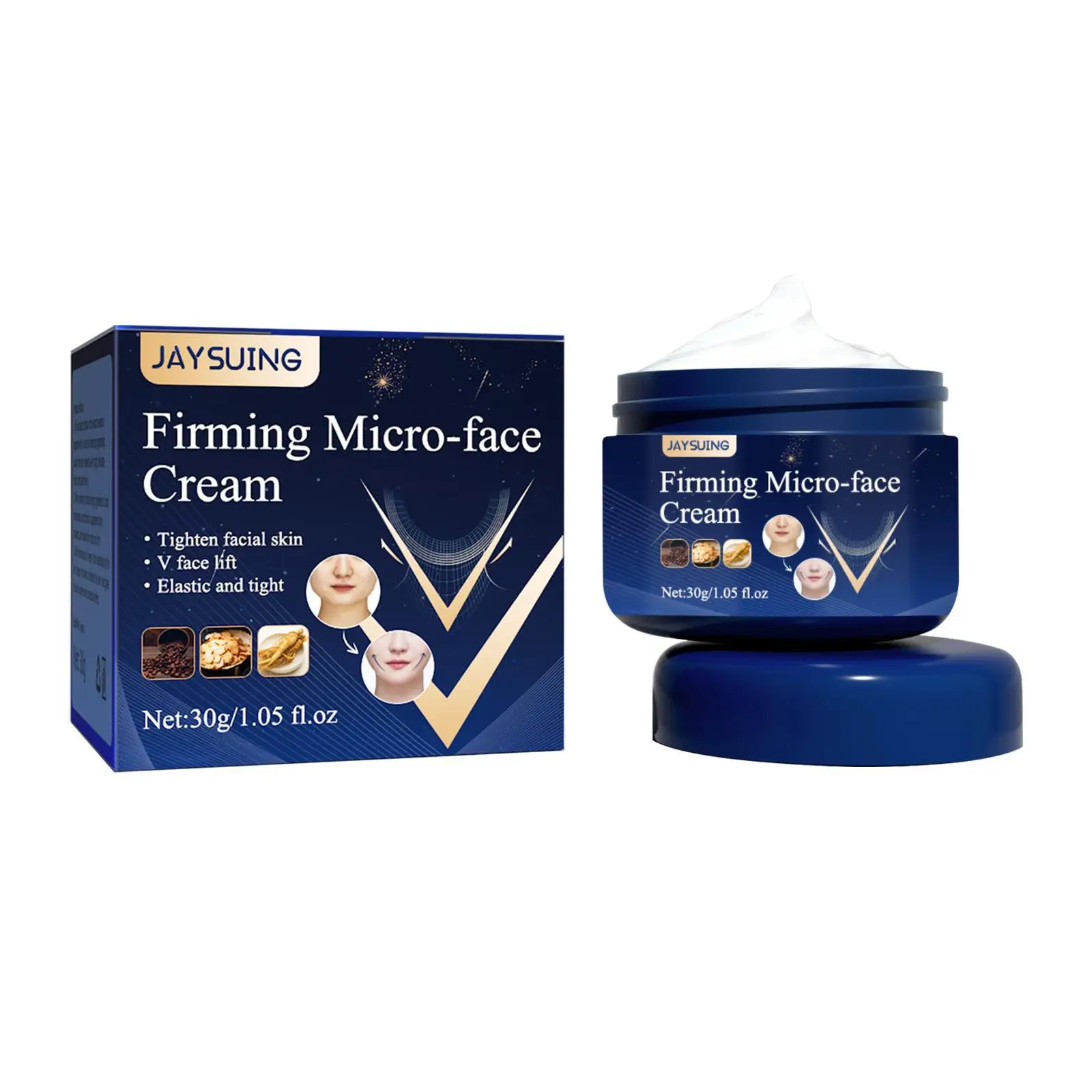 Firming Anti-Wrinkle Face Cream Elastic and Tight Face Slimming Moisturizing Cream to Hydrate and Smooth Extra-Dry Skin