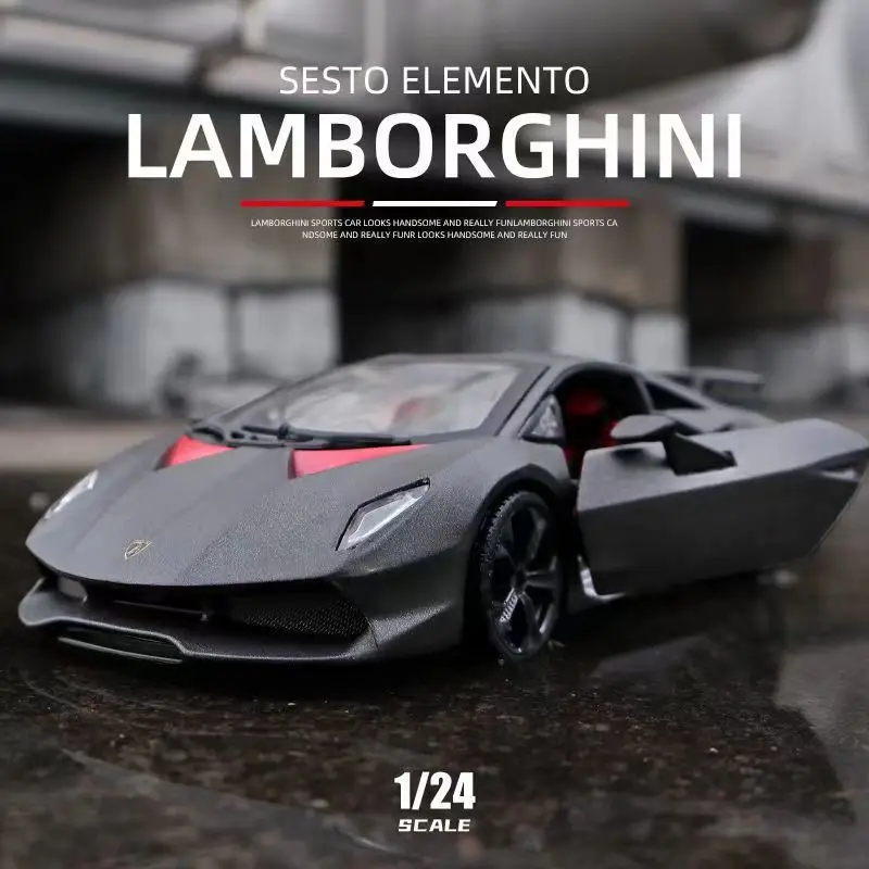 

Bburago 1:24 Lamborghini Sesto Elemento Alloy Sports Car Model Diecast Metal Toy Simulation Collection Childrens Birthday Gifts