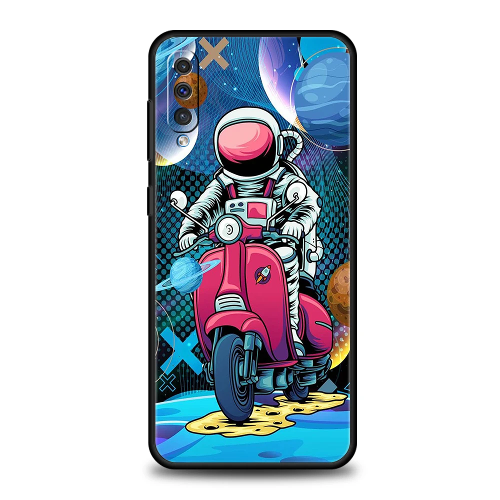 Cartoon Astronaut Star Space Handy hülle für Samsung Galaxy A24 A13 A53 A73 A33 A22 A12 5G A02 A03 A70 A50 A10 A20 A30 TPU Shell – Detail 4