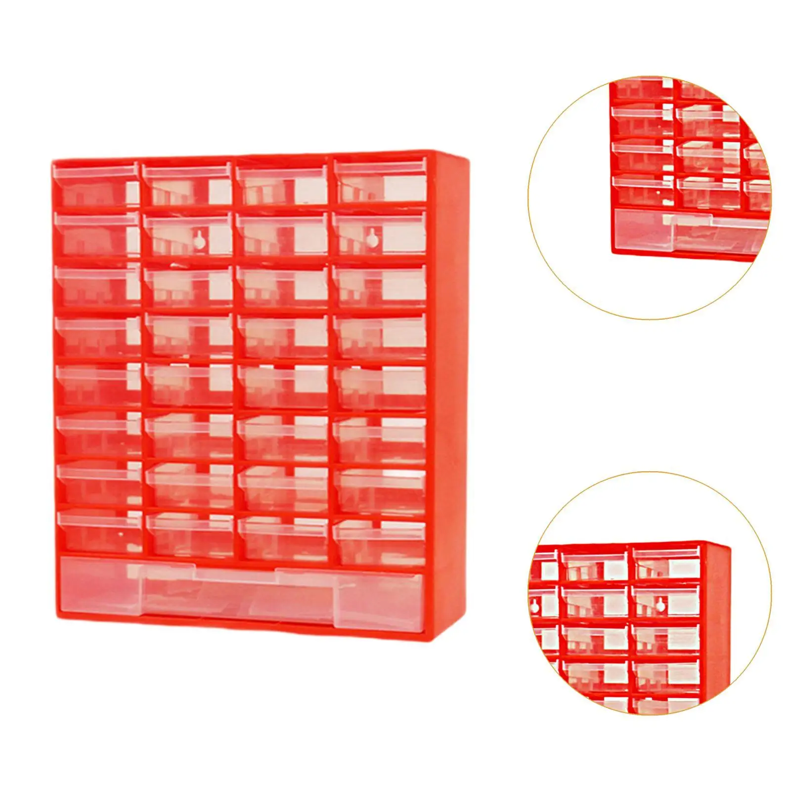 Drawer Storage Cabinet Organizer Container with 33 Compartment Tool Box Garage Organization for Scrapbook Small Items Jewelry 5