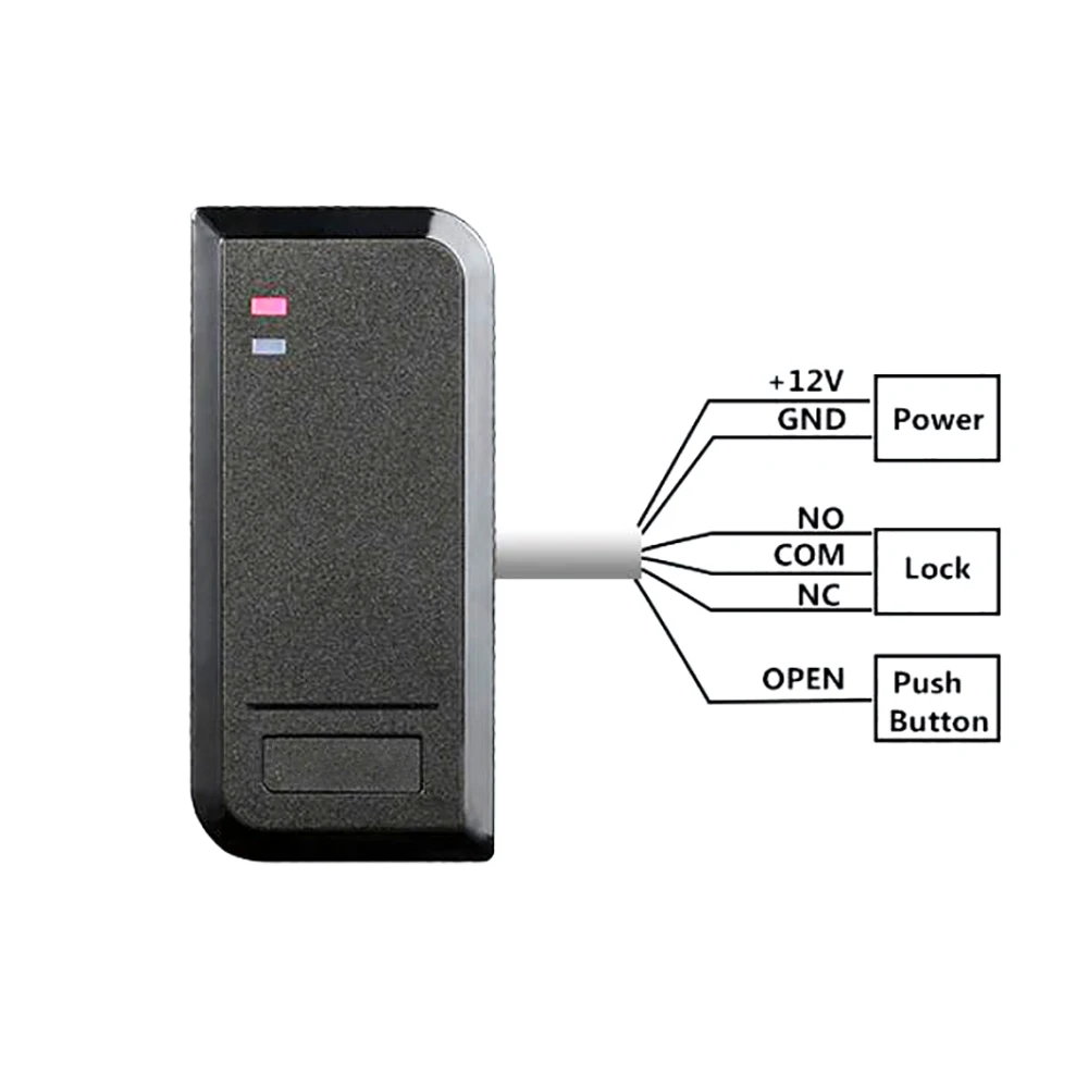 

Waterproof Standalone Rfid door access control system 125Khz 13.56Mhz WG 26-37 output and input 1000 user with Management card