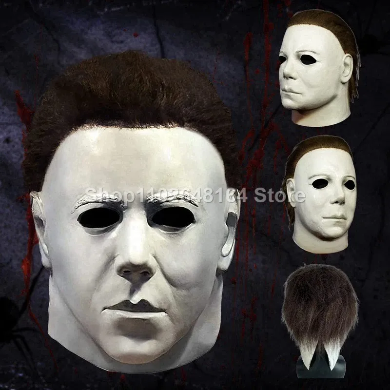 Halloween Michael Miles Killer Mask Cosplay Horror Bloody Latex Masks Helmet Carnival Masquerade Party Costume Props