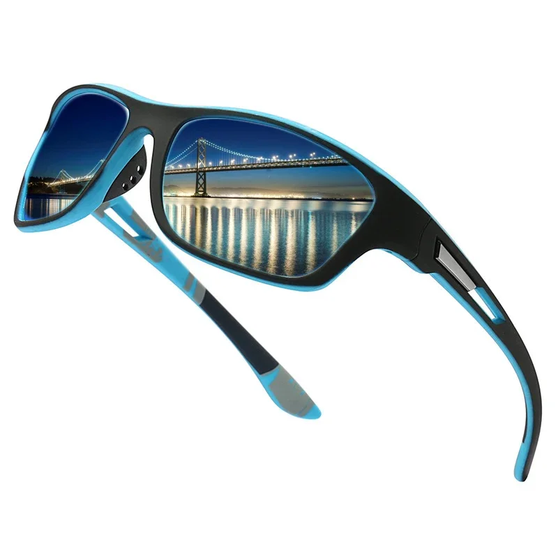 

9 Colors Men's Sports Sunglasses Fashion Unisex Outdoor Polarized Sun Glasses Shades Male Women Retro Goggles for Riding Driving